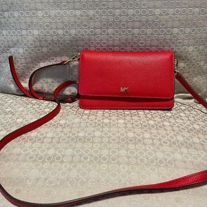Michael Kors phone crossbody leather